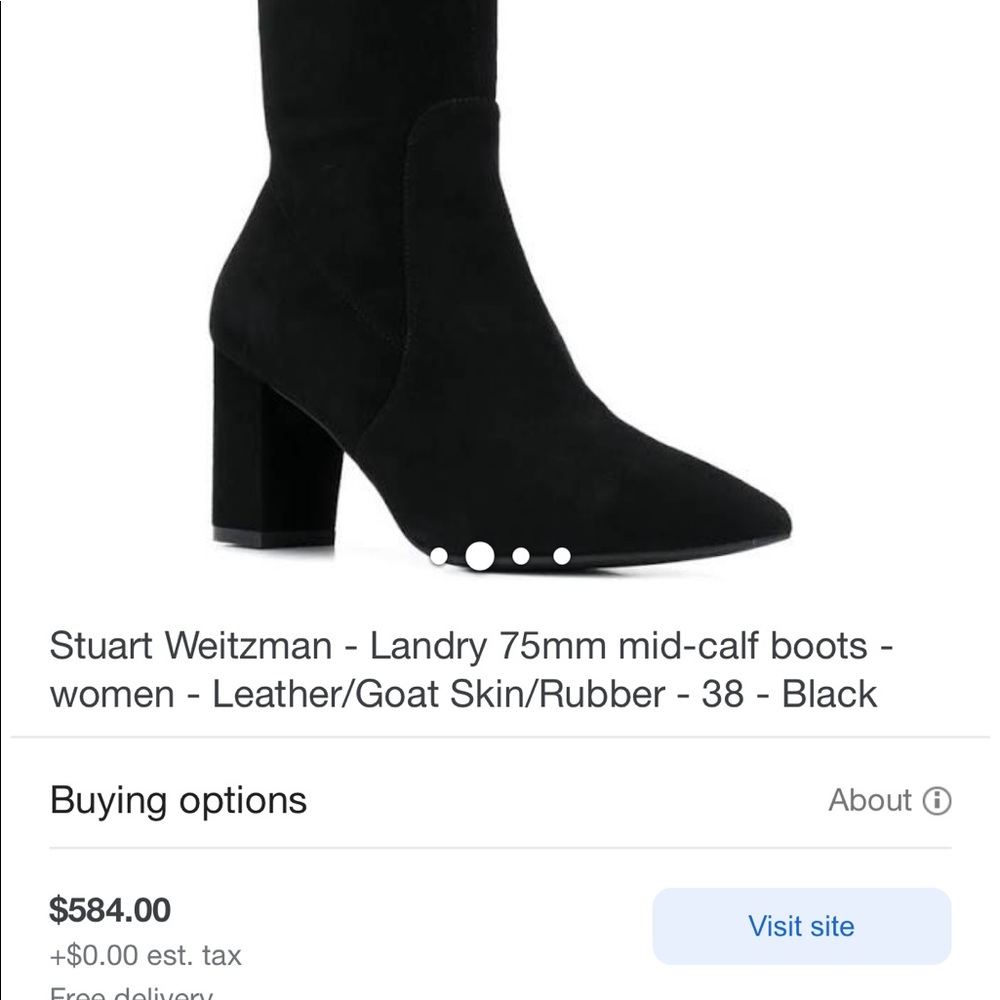 Stuart Weitzman boots. THE LANDRY 75
